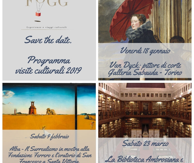 Save the date – sono uscite le date delle visite culturali del 2019